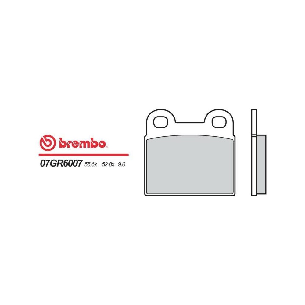 PASTICCHE FRENO BREMBO 07BM0207/07GR6007