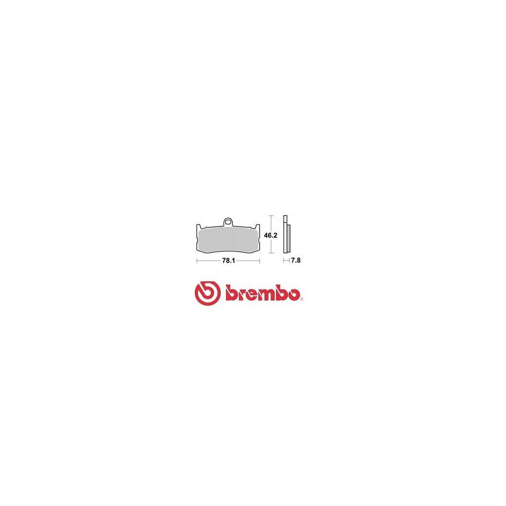 PASTICCHE FRENO BREMBO 07GR06SA